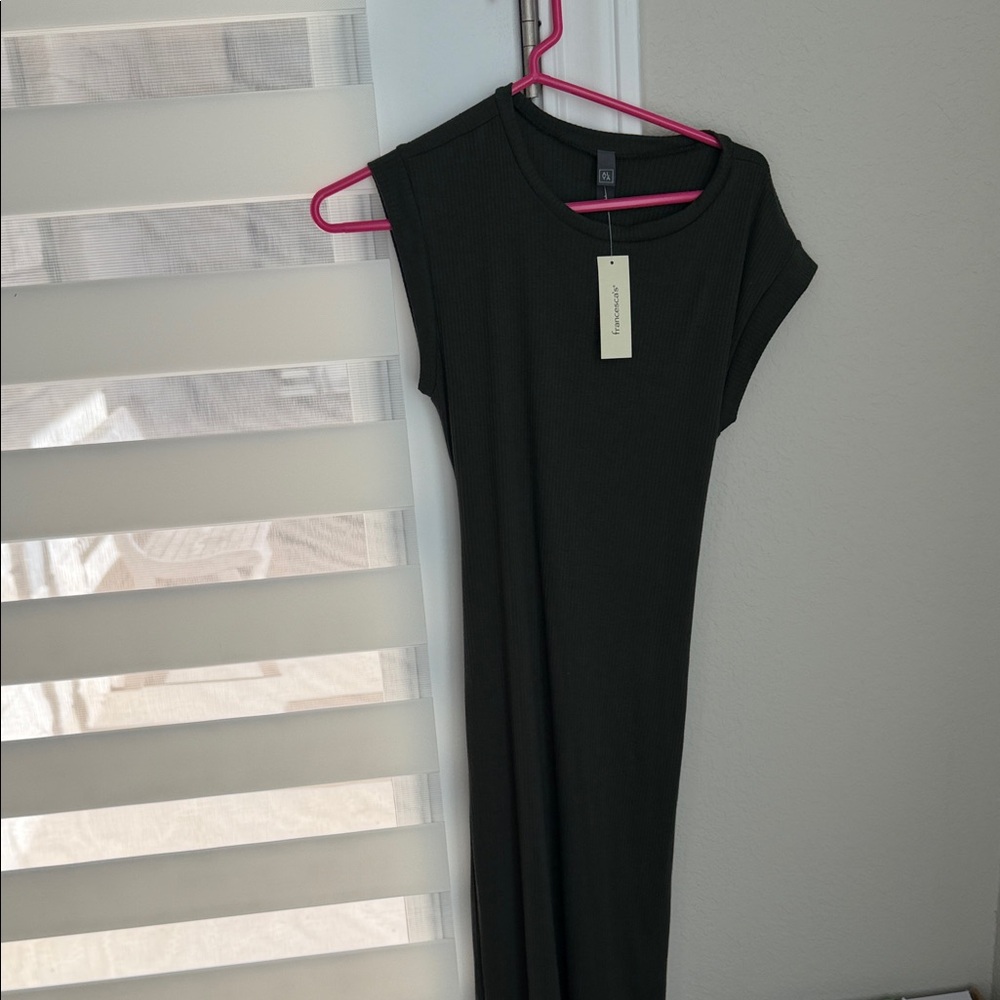 Francesca's Collections Olive green Maxi Dress NWT